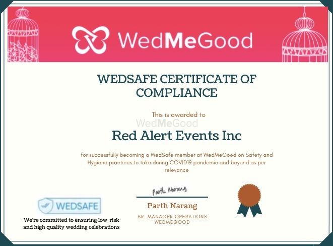 Photo From WedSafe - By Red Alert Events Inc