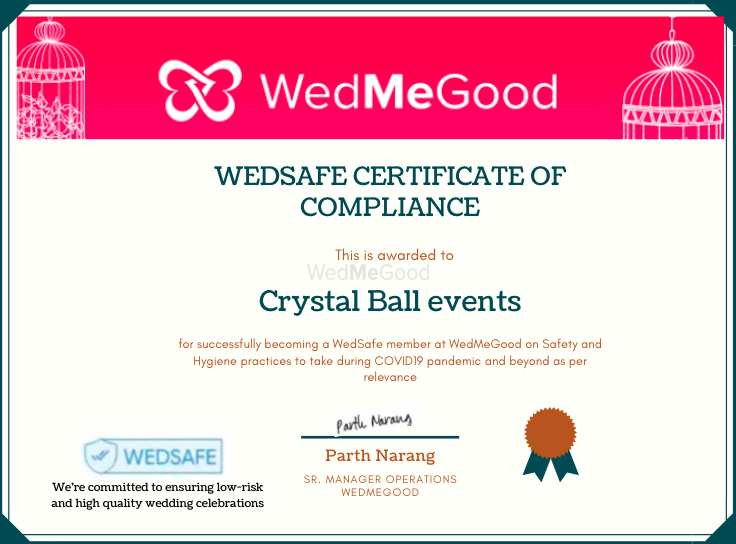 Photo From WedSafe - By Crystal Ball Events