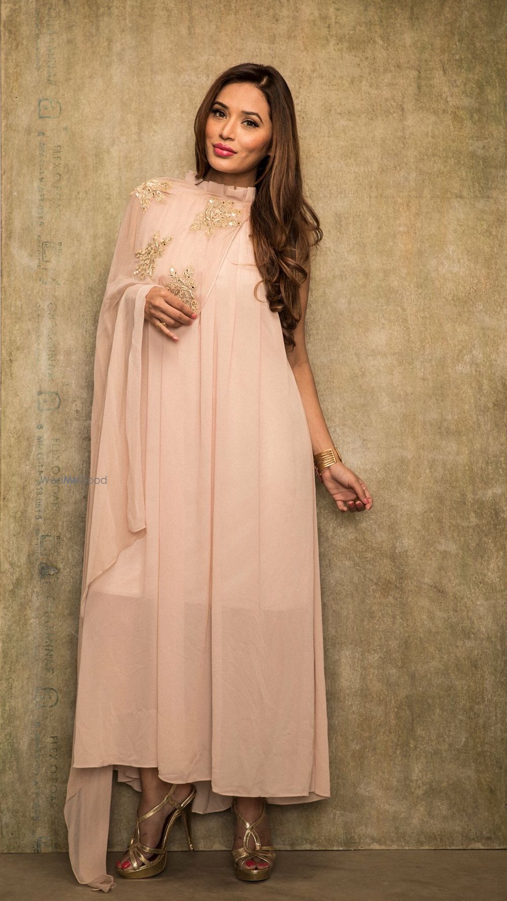 Photo of Blush pink indo western outfit