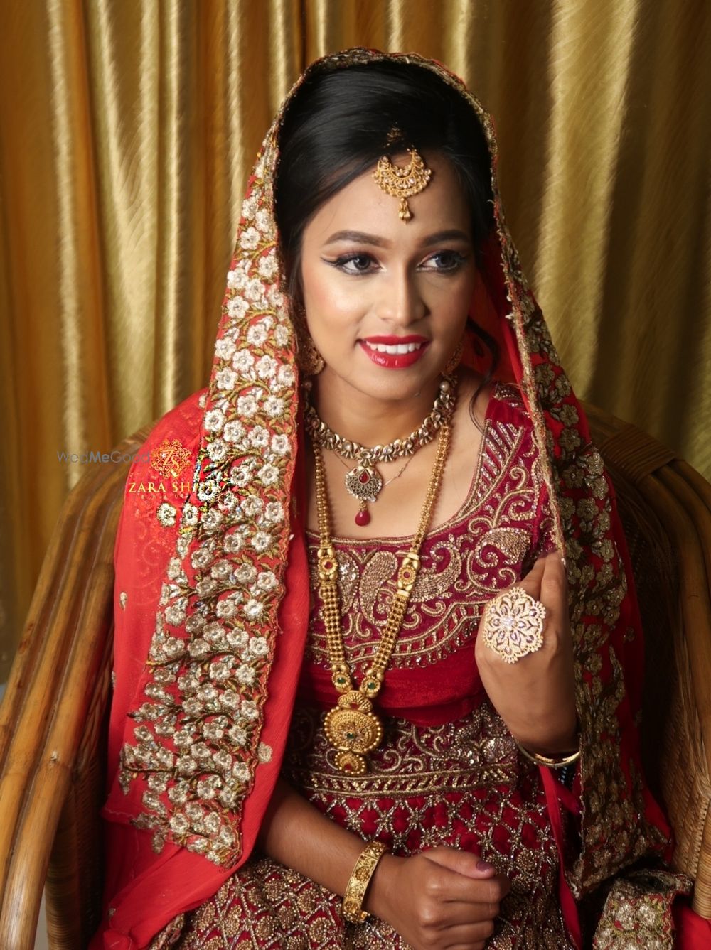 Photo From Traditional Red Bridal Look - By Zara Shah Beauty