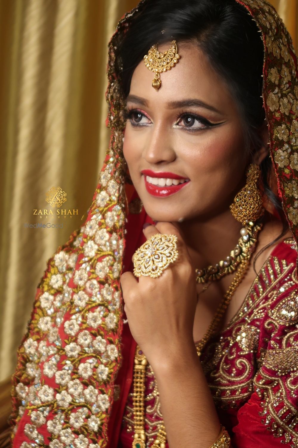 Photo From Traditional Red Bridal Look - By Zara Shah Beauty