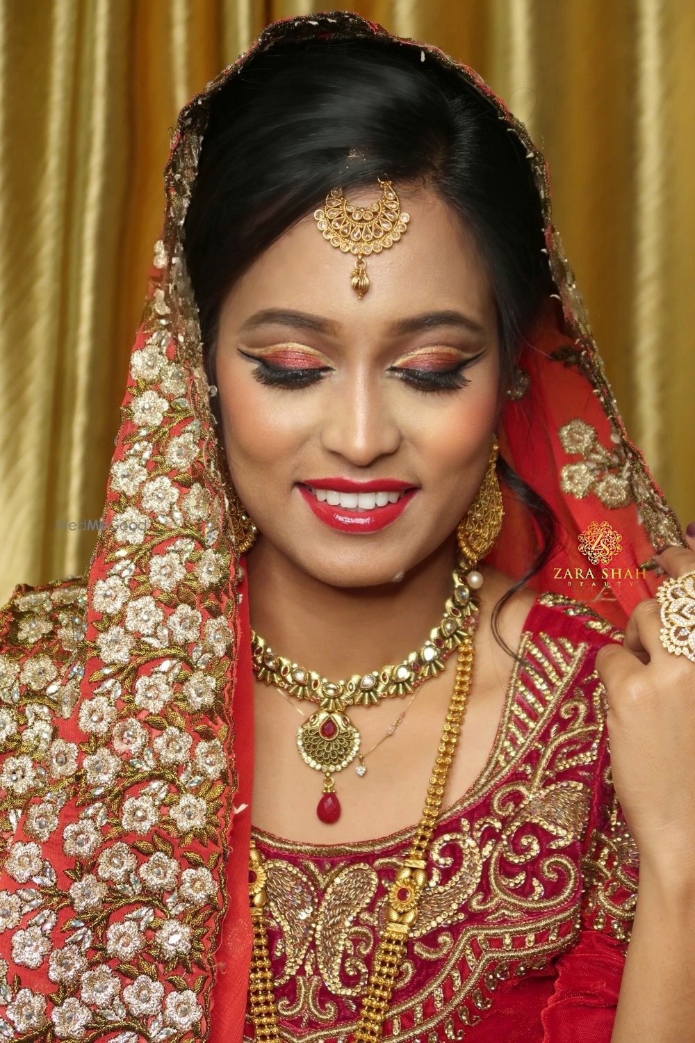 Photo From Traditional Red Bridal Look - By Zara Shah Beauty