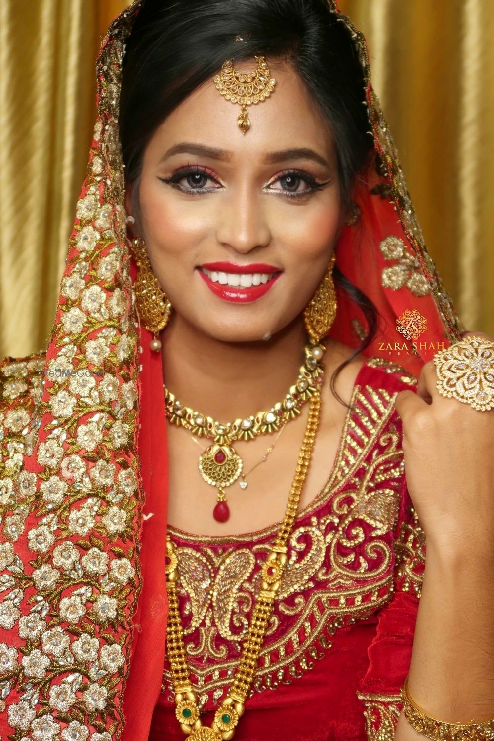 Photo From Traditional Red Bridal Look - By Zara Shah Beauty