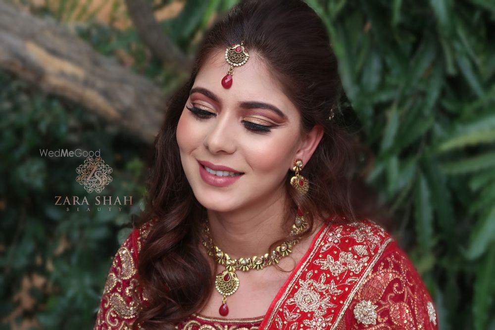 Photo From Traditional Red Bride with Nude lips - By Zara Shah Beauty