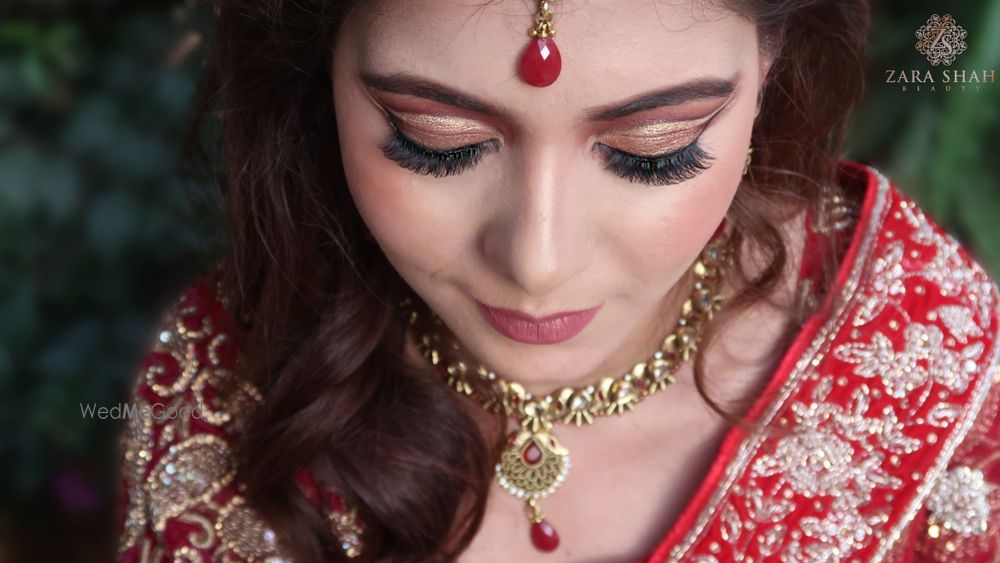 Photo From Traditional Red Bride with Nude lips - By Zara Shah Beauty