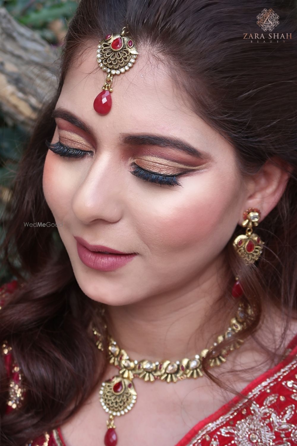 Photo From Traditional Red Bride with Nude lips - By Zara Shah Beauty