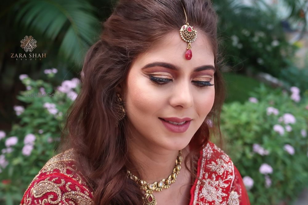 Photo From Traditional Red Bride with Nude lips - By Zara Shah Beauty