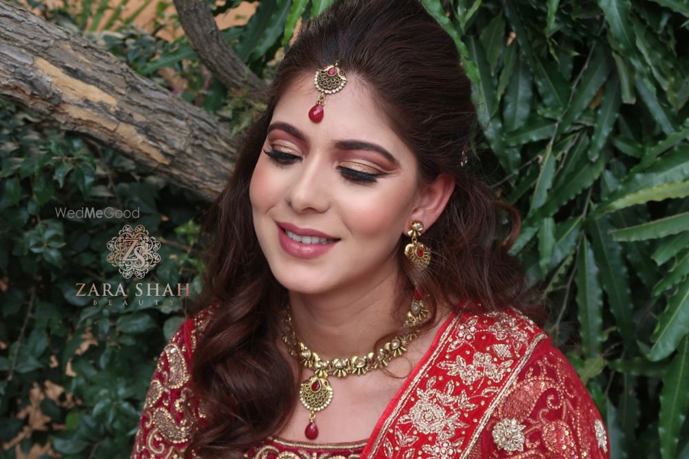 Photo From Traditional Red Bride with Nude lips - By Zara Shah Beauty