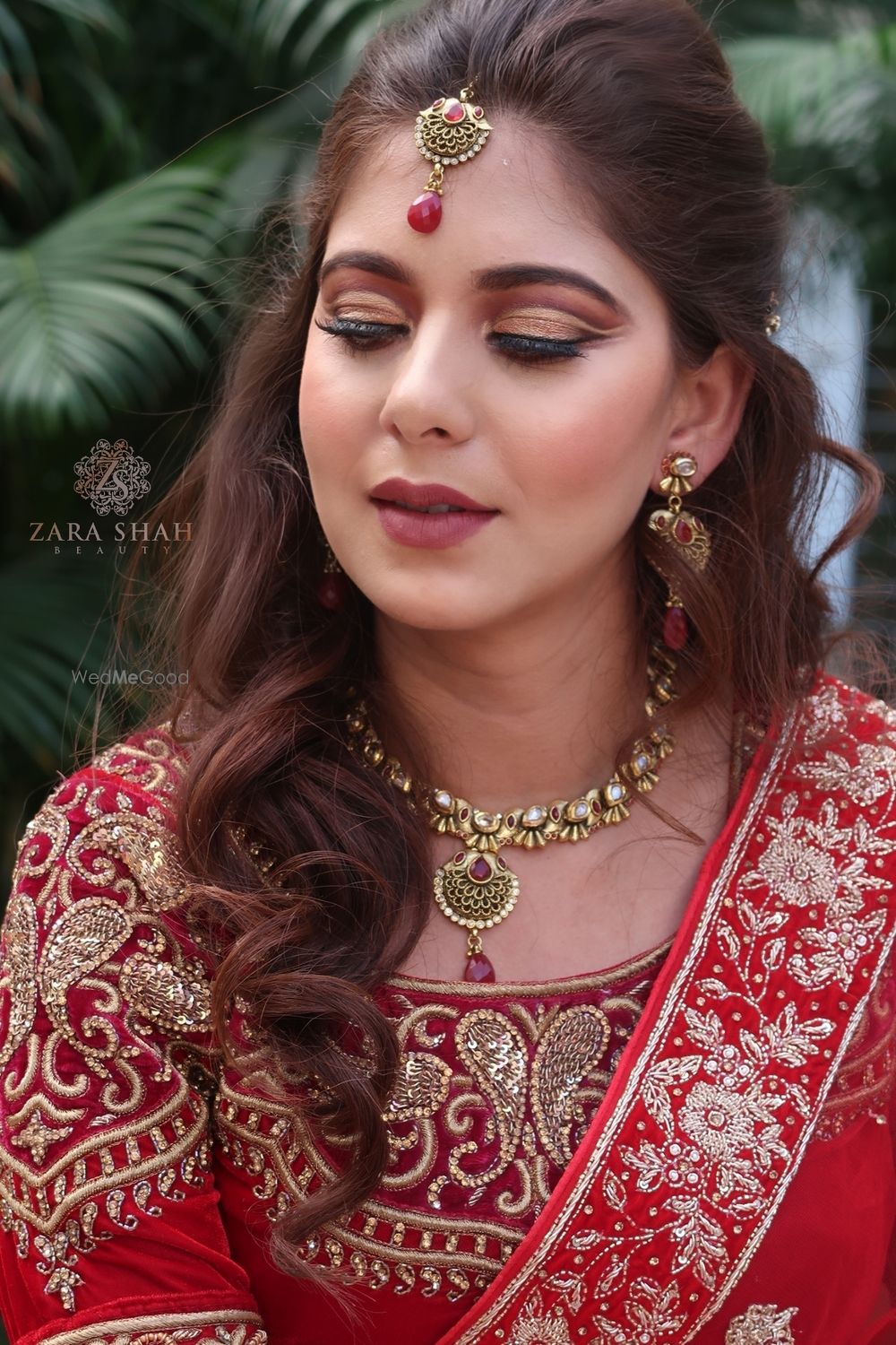 Photo From Traditional Red Bride with Nude lips - By Zara Shah Beauty