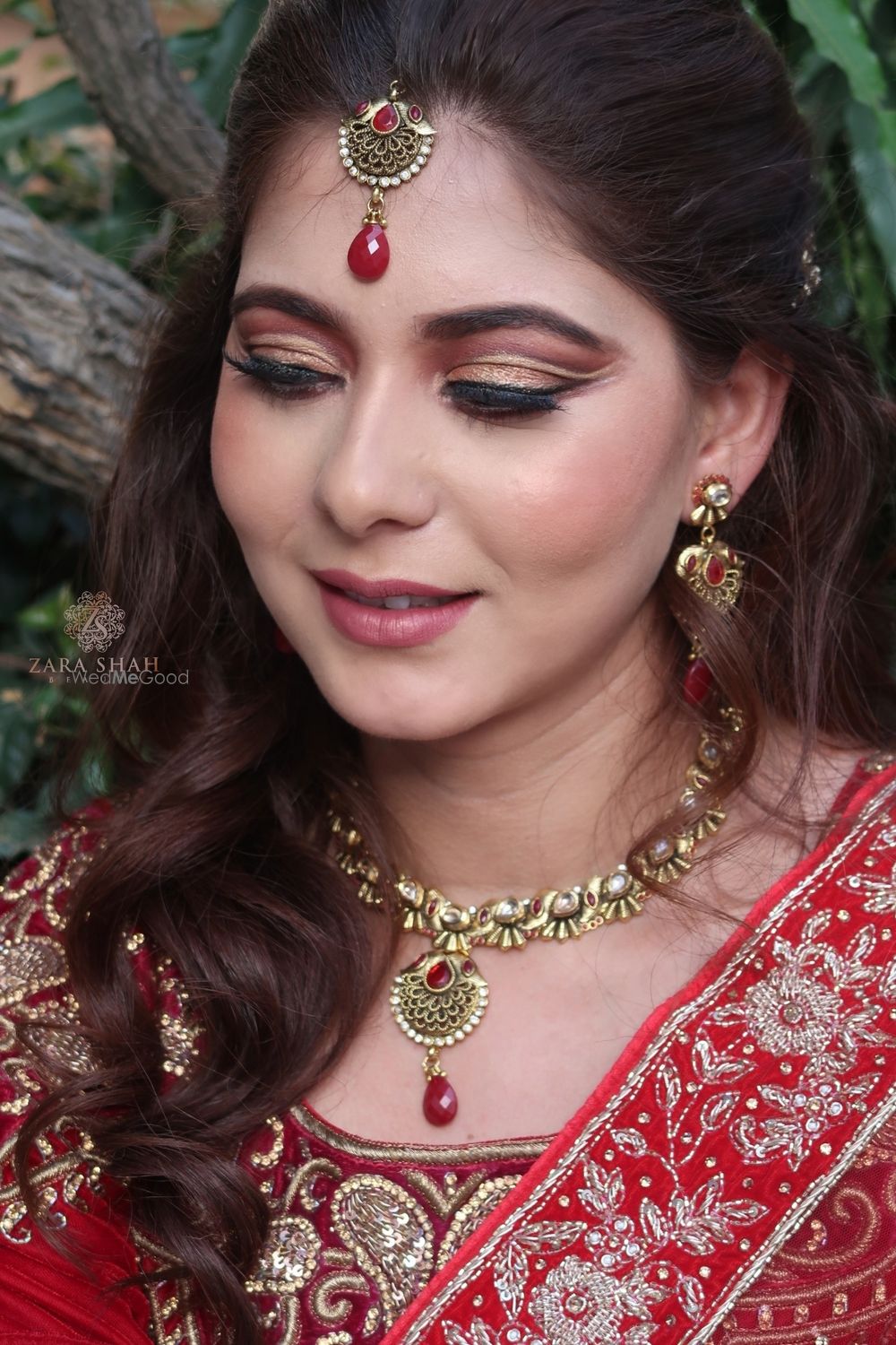 Photo From Traditional Red Bride with Nude lips - By Zara Shah Beauty