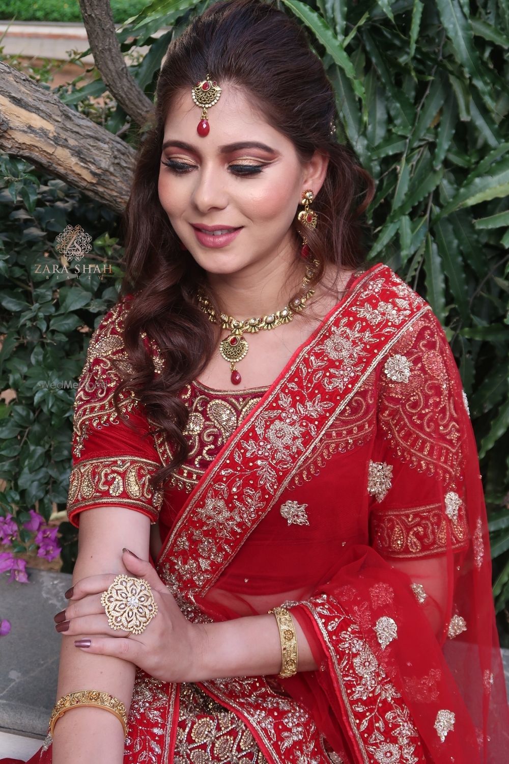 Photo From Traditional Red Bride with Nude lips - By Zara Shah Beauty