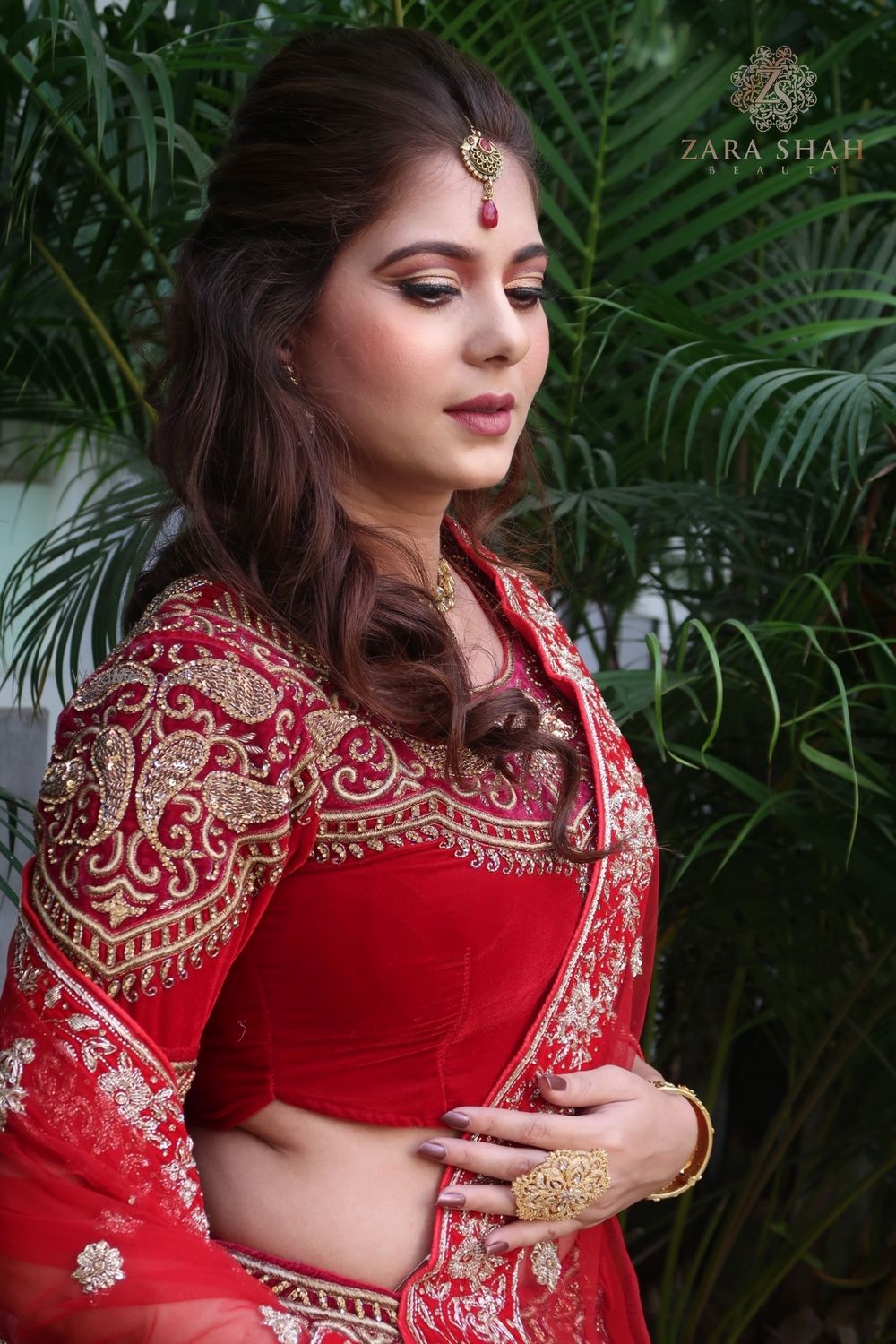 Photo From Traditional Red Bride with Nude lips - By Zara Shah Beauty