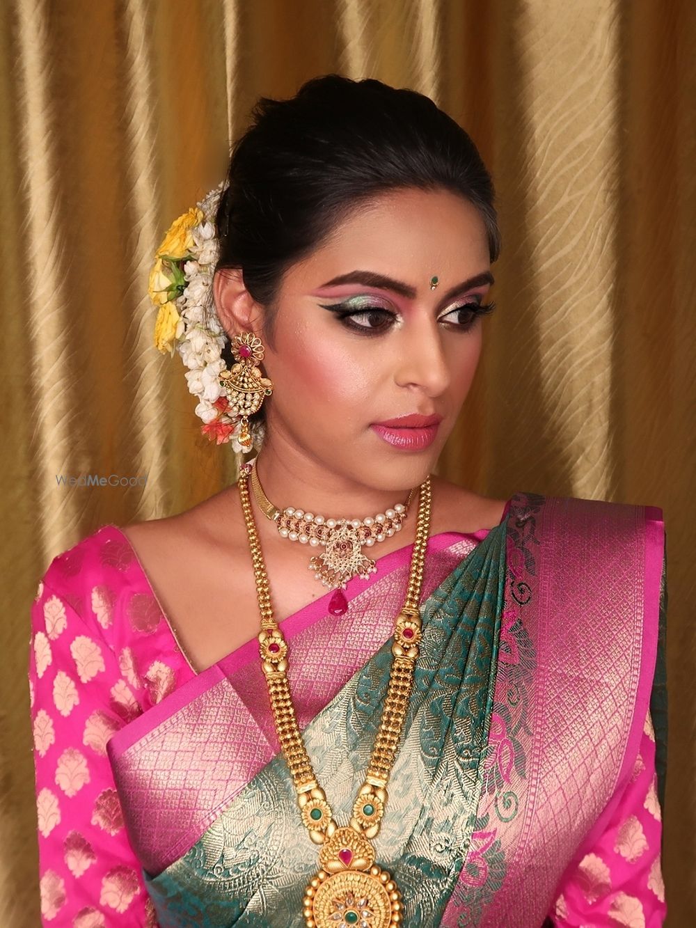 Photo From Traditional South Indian Saree + Glamorous reception - By Zara Shah Beauty