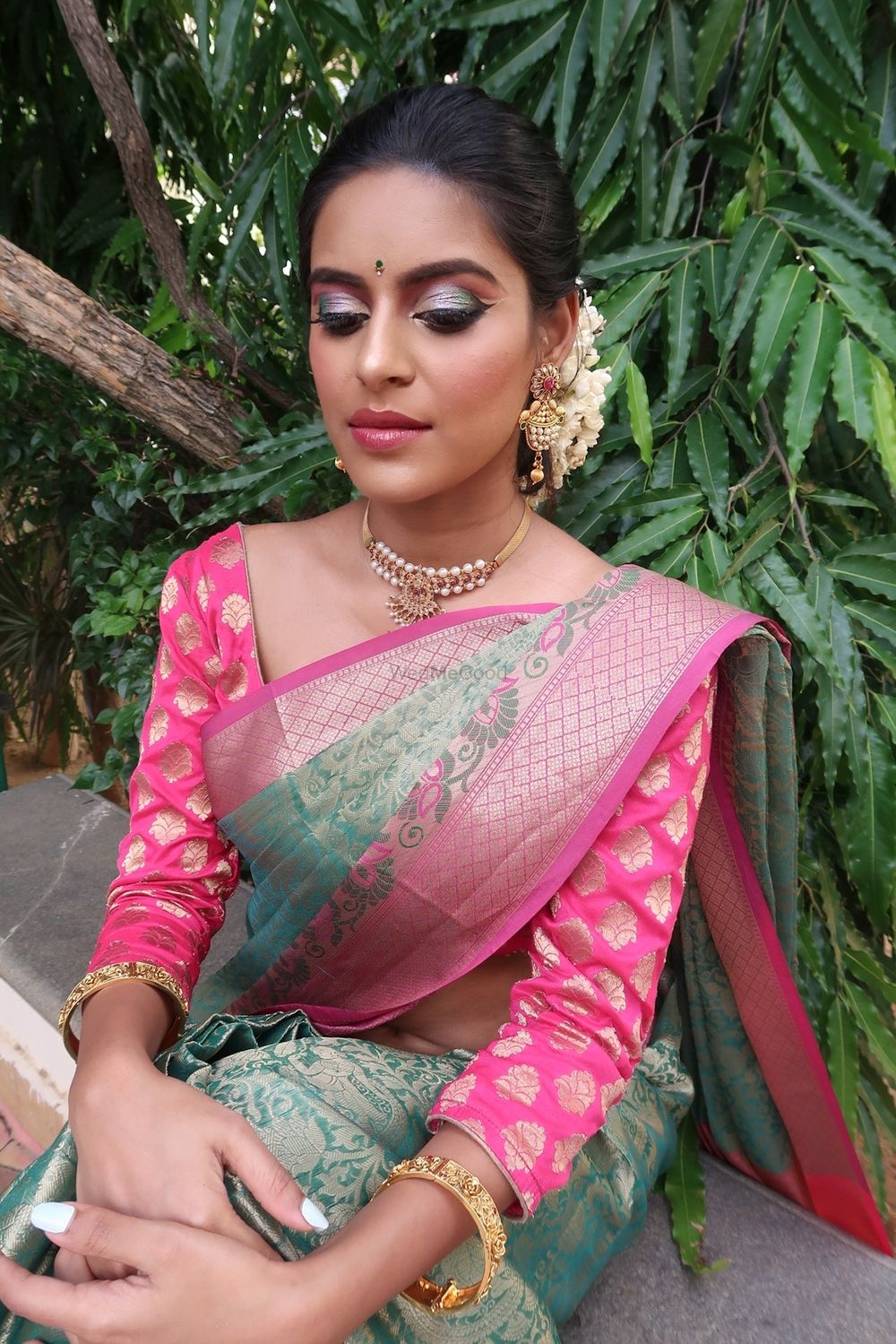Photo From Traditional South Indian Saree + Glamorous reception - By Zara Shah Beauty