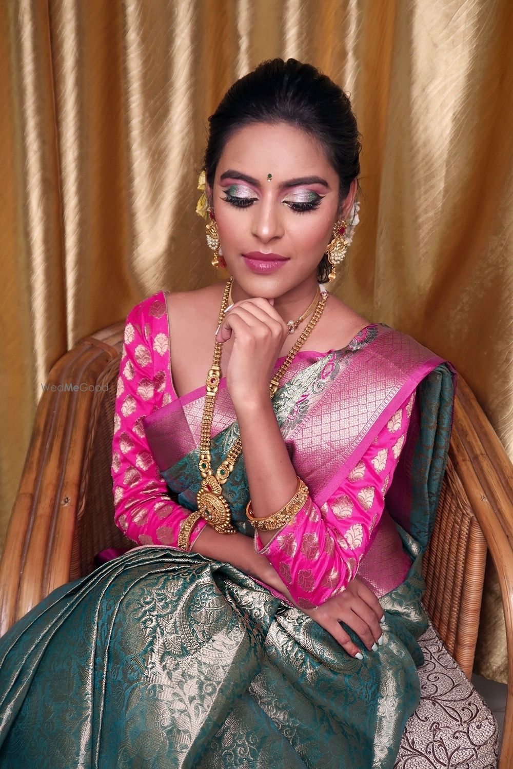 Photo From Traditional South Indian Saree + Glamorous reception - By Zara Shah Beauty