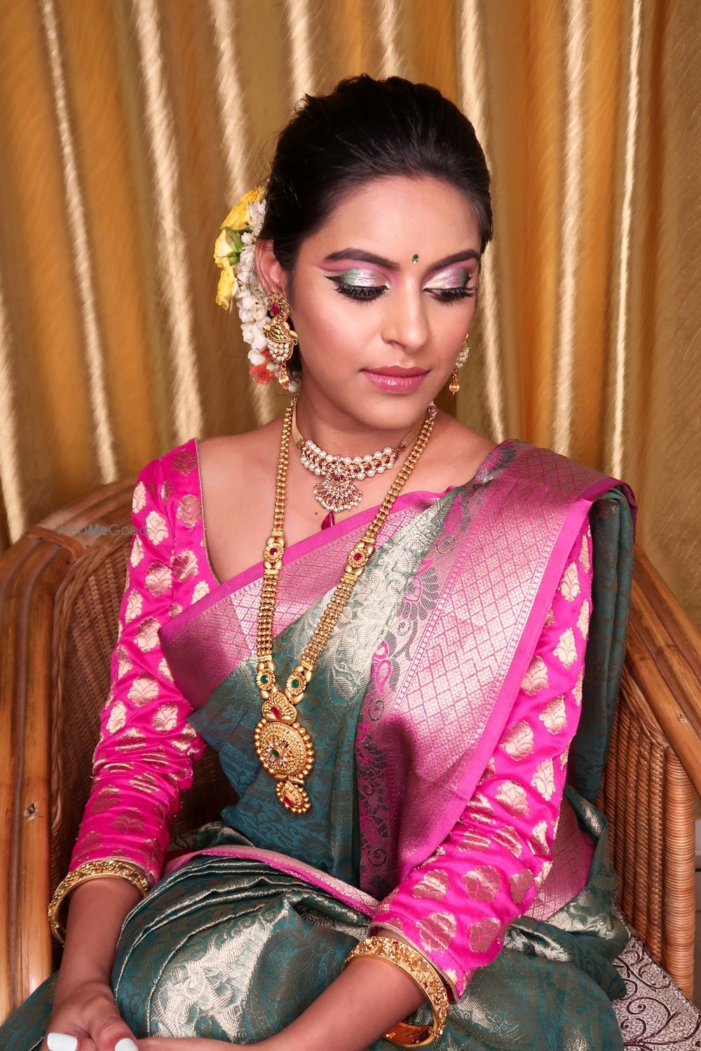 Photo From Traditional South Indian Saree + Glamorous reception - By Zara Shah Beauty