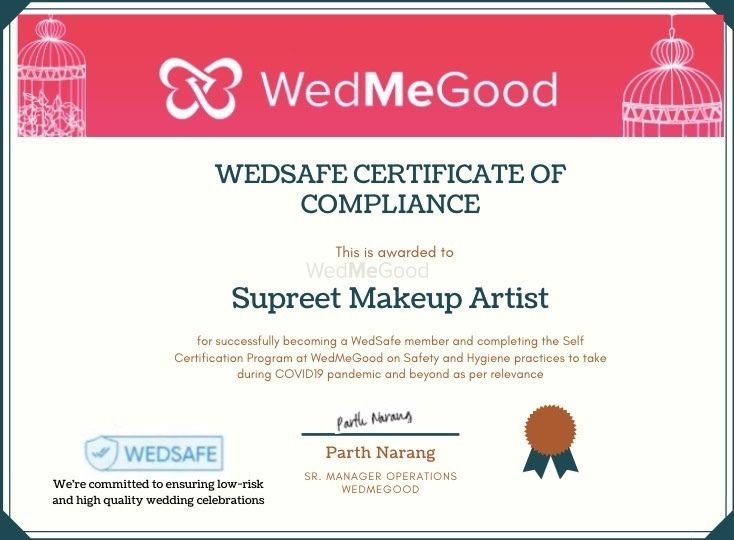 Photo From OUR CERTIFICATIONS  - By Supreet Makeup Artist