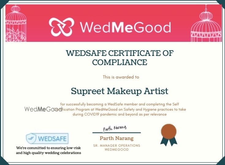 Photo From OUR CERTIFICATIONS  - By Supreet Makeup Artist