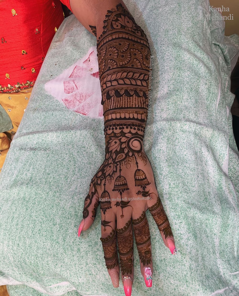 Photo From Bridal Hand Back Side - By Kanha Mehendi Art