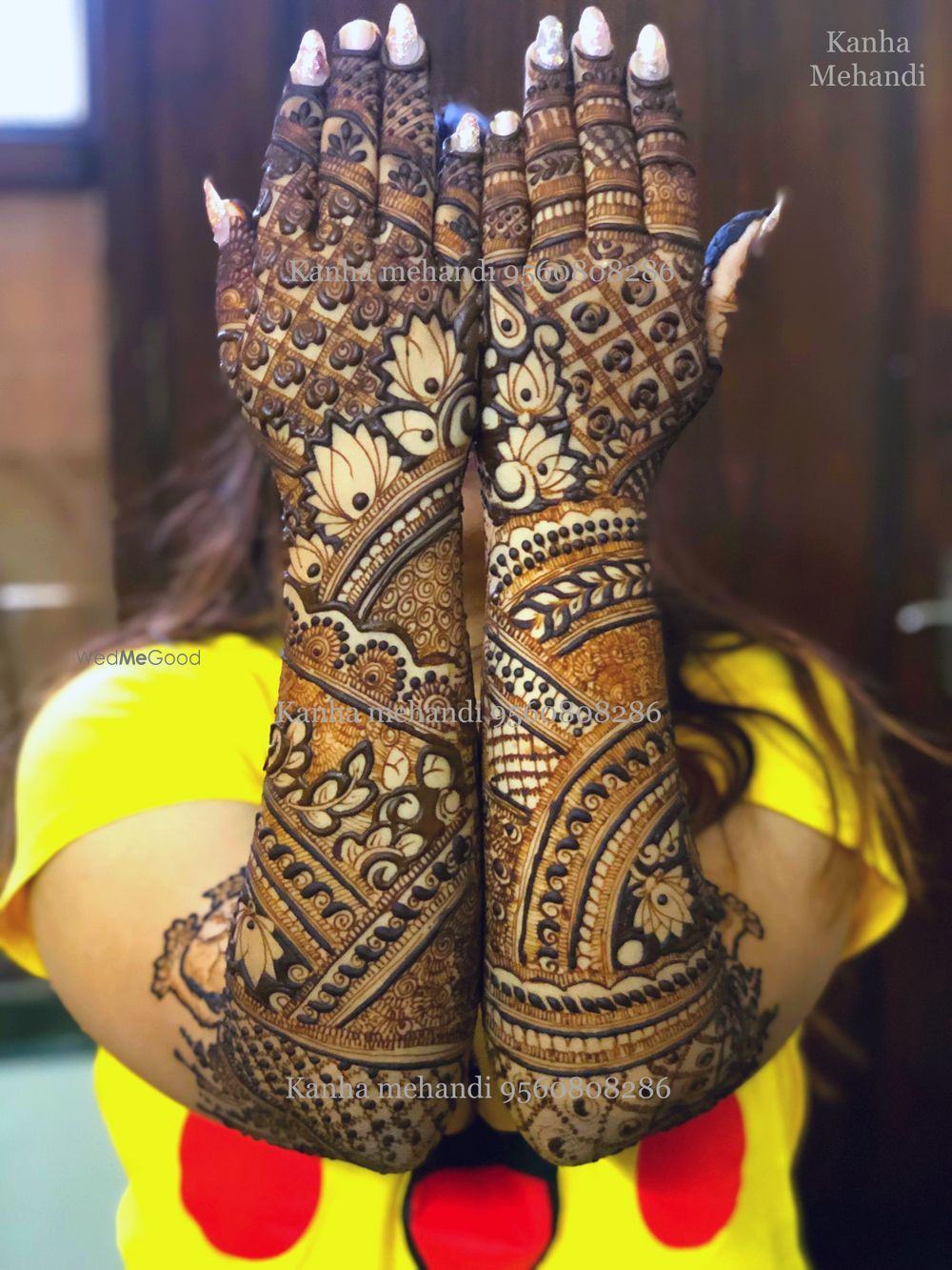 Photo From Bridal Hand Back Side - By Kanha Mehendi Art