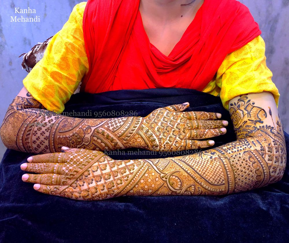 Photo From Bridal Hand Back Side - By Kanha Mehendi Art