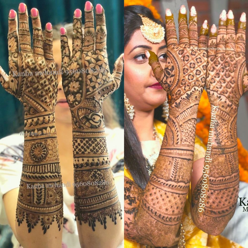 Photo From Bridal Hand Back Side - By Kanha Mehendi Art