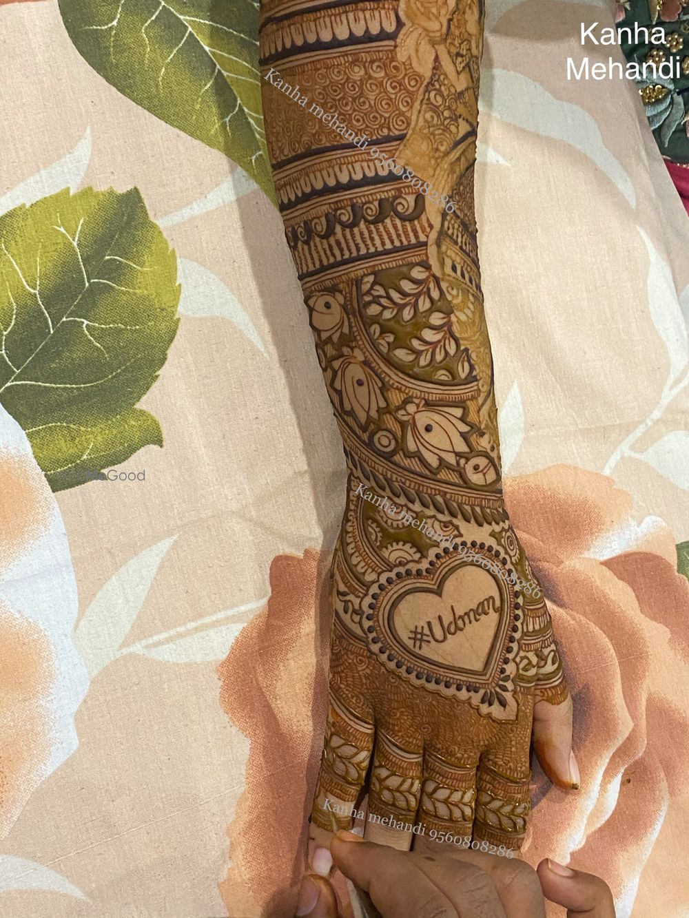 Photo From Bridal Hand Back Side - By Kanha Mehendi Art