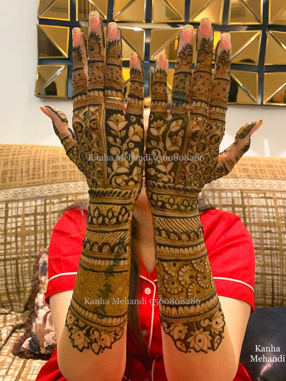 Photo From Bridal Hand Back Side - By Kanha Mehendi Art