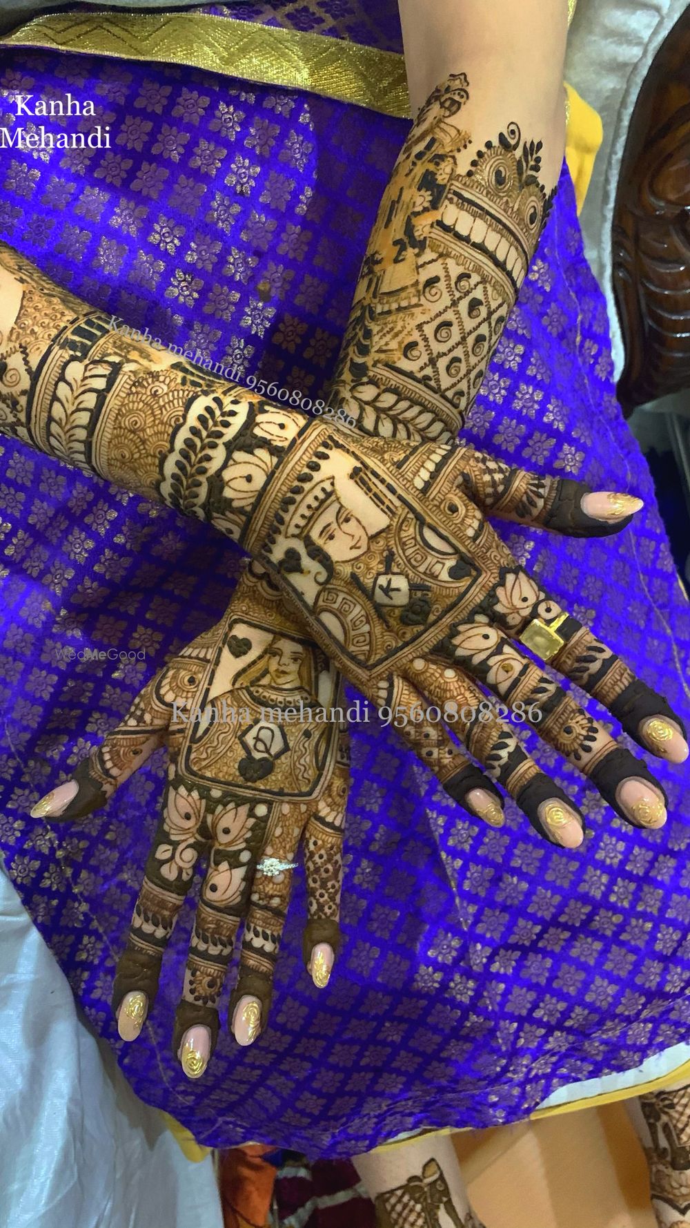 Photo From Bridal Hand Back Side - By Kanha Mehendi Art