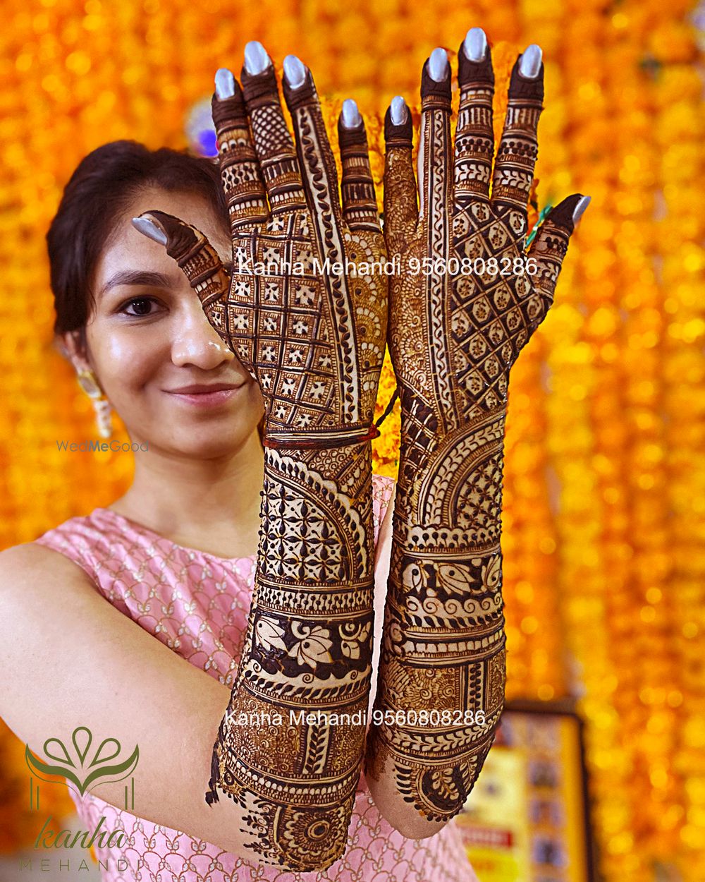 Photo From Bridal Hand Back Side - By Kanha Mehendi Art