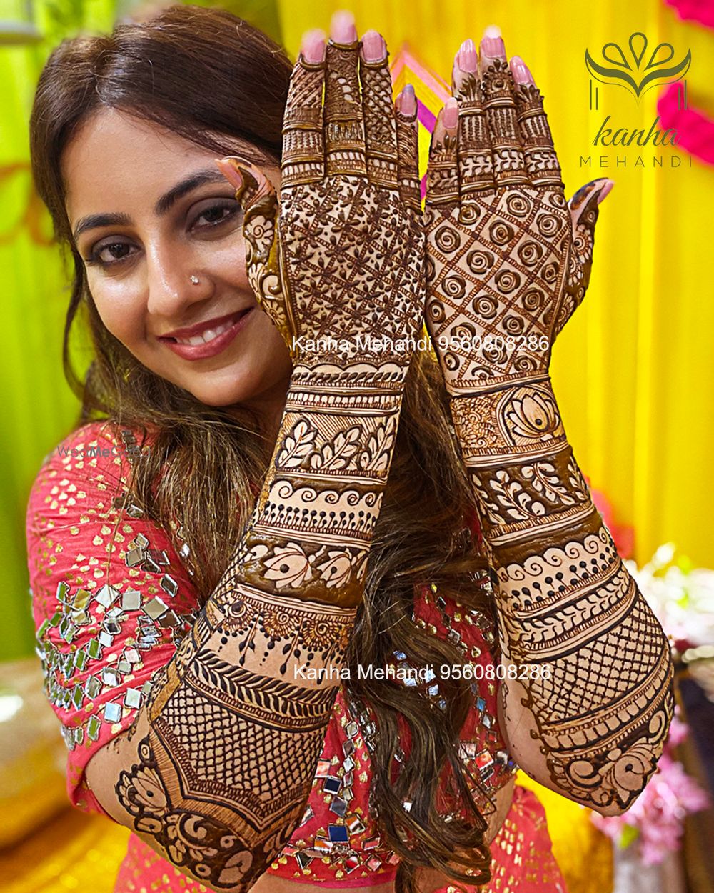 Photo From Bridal Hand Back Side - By Kanha Mehendi Art