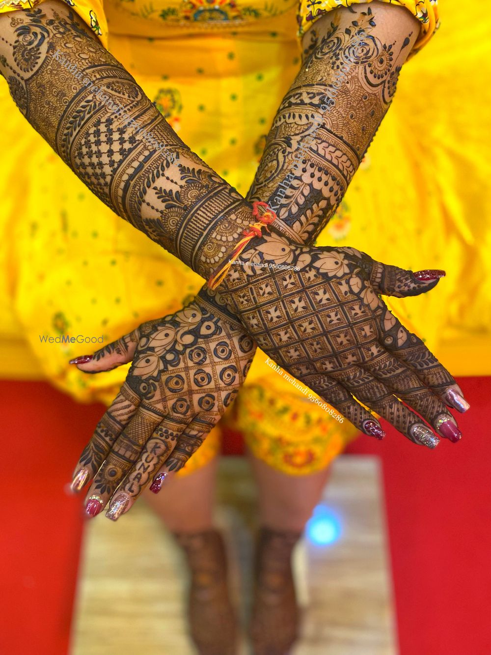 Photo From Bridal Hand Back Side - By Kanha Mehendi Art