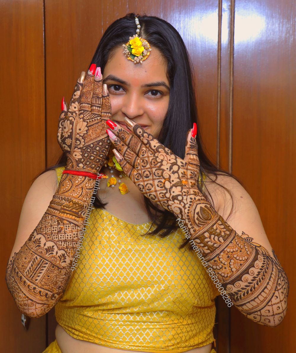 Photo From Bridal Hand Back Side - By Kanha Mehendi Art