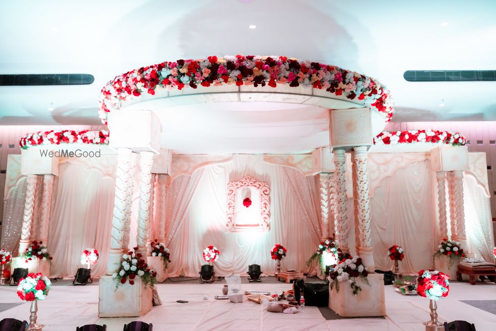 Photo From Classy & Elegant Pastel Colored Mandap for Wedding - Avasa Hyderabad - By Antarala Weddings