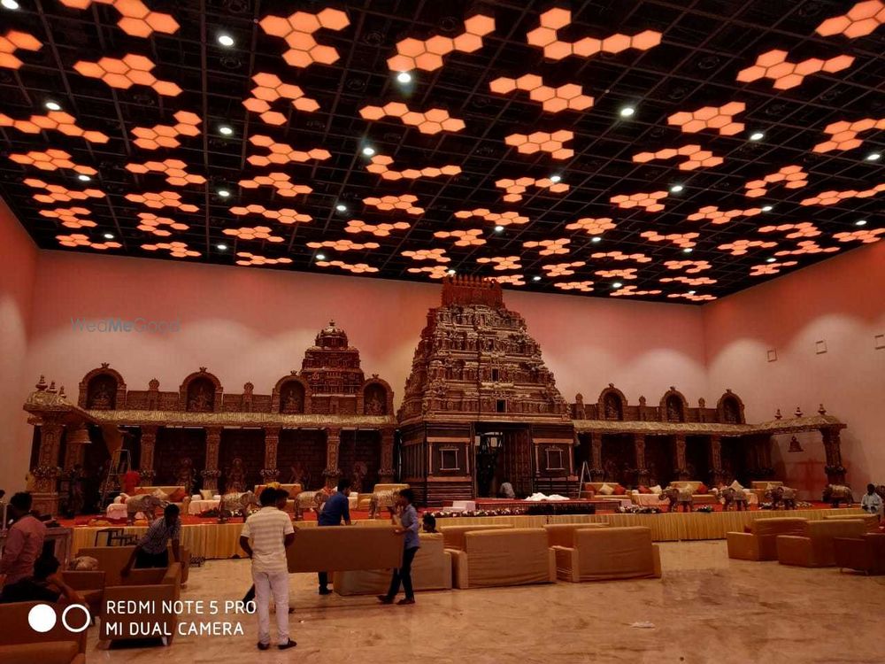 Photo From The Gigantic Tirumala Temple Dashavataram Decor - Wedding C K Convention - By Antarala Weddings