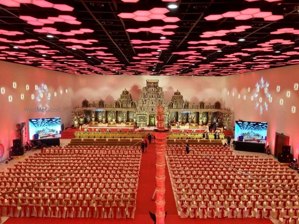 Photo From The Gigantic Tirumala Temple Dashavataram Decor - Wedding C K Convention - By Antarala Weddings