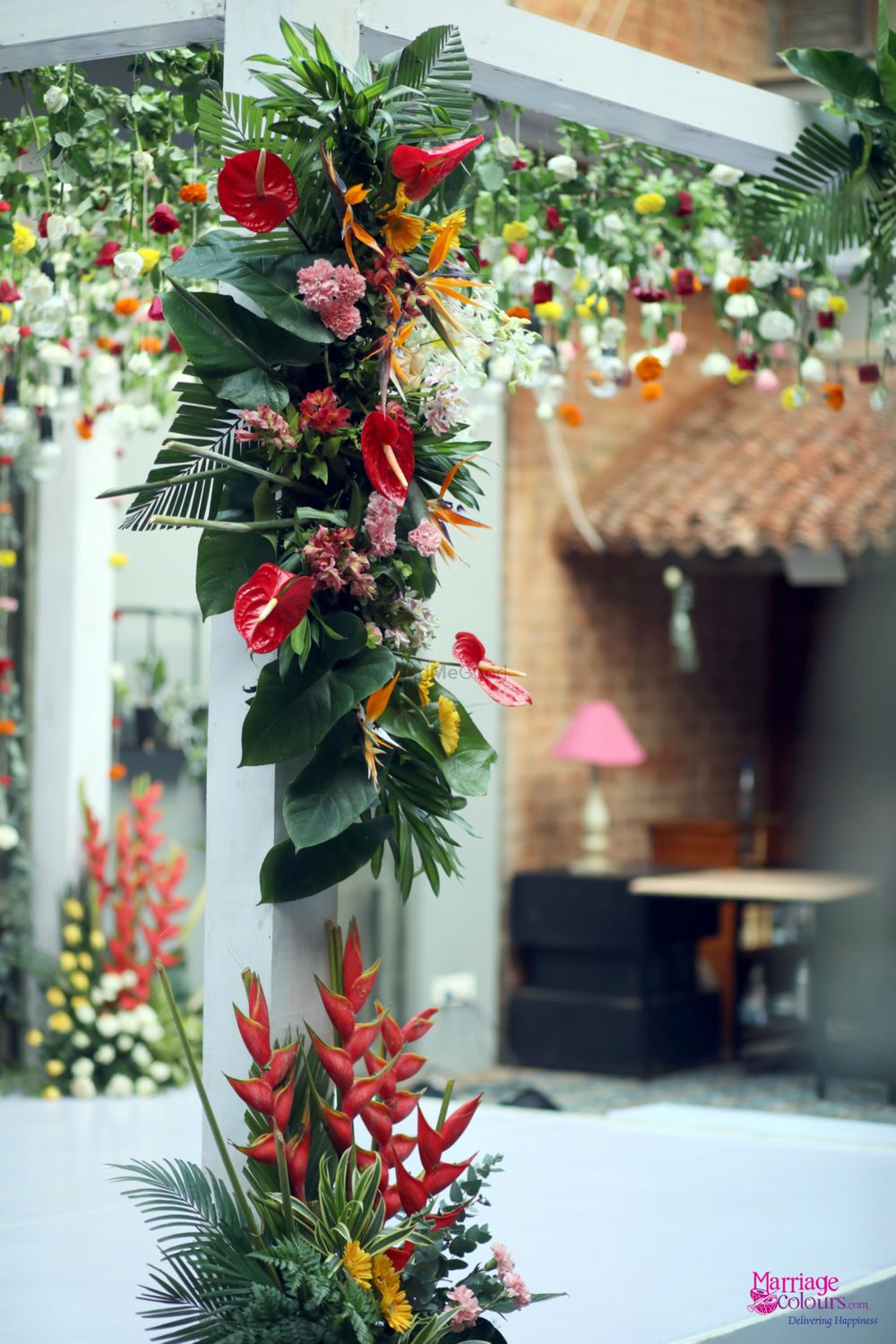 Photo From Contemporary mix of tropical forest greens and florals - By Marriage Colours