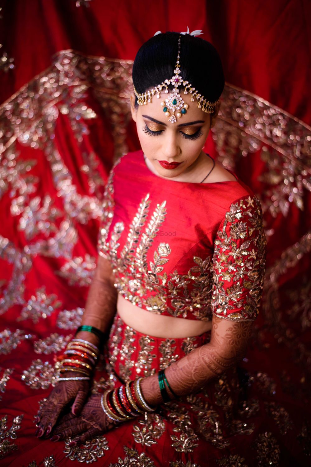 Photo of Red bridal lehenga ,