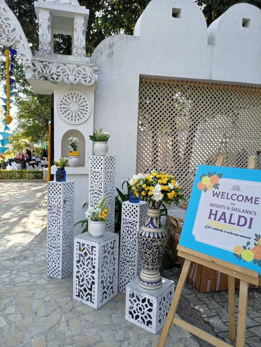 Photo From Haldi Set Up - By Yellow Circle Events