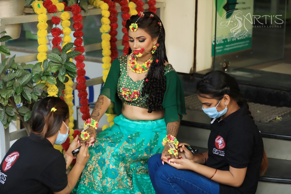 Photo From haldi & Mehandi - By Arti’s Beauty Lounge