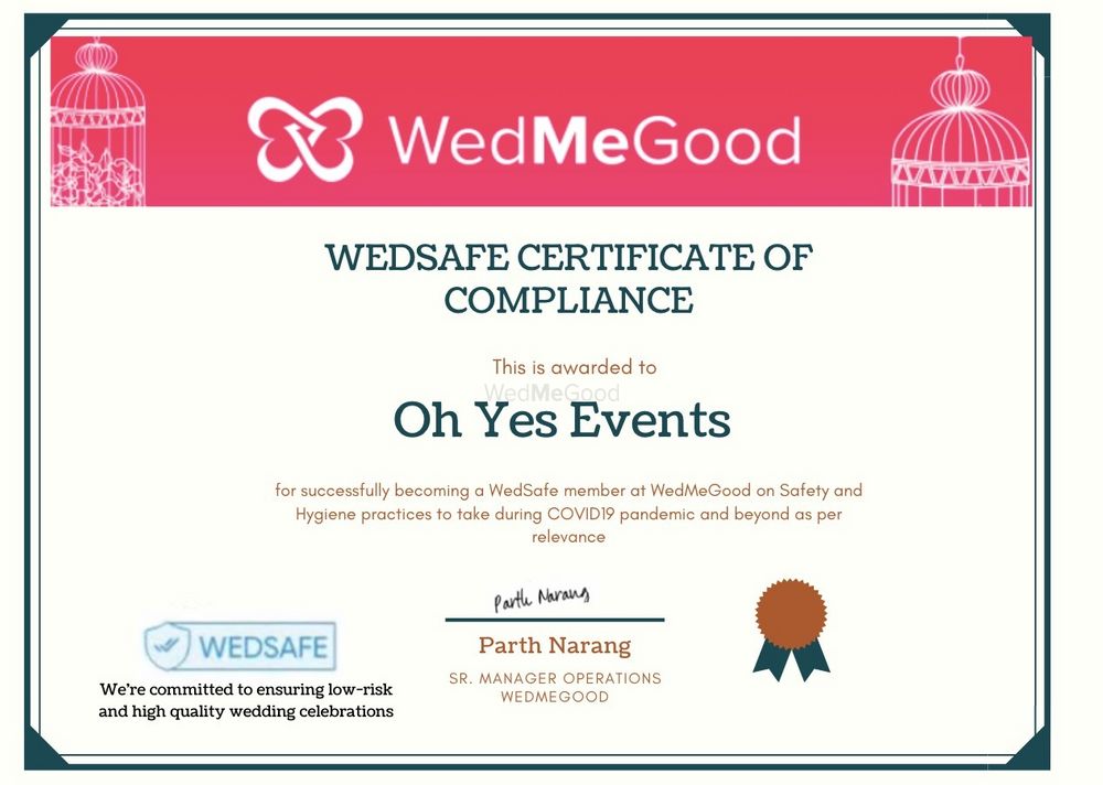 Photo From WedSafe - By Oh Yes Events