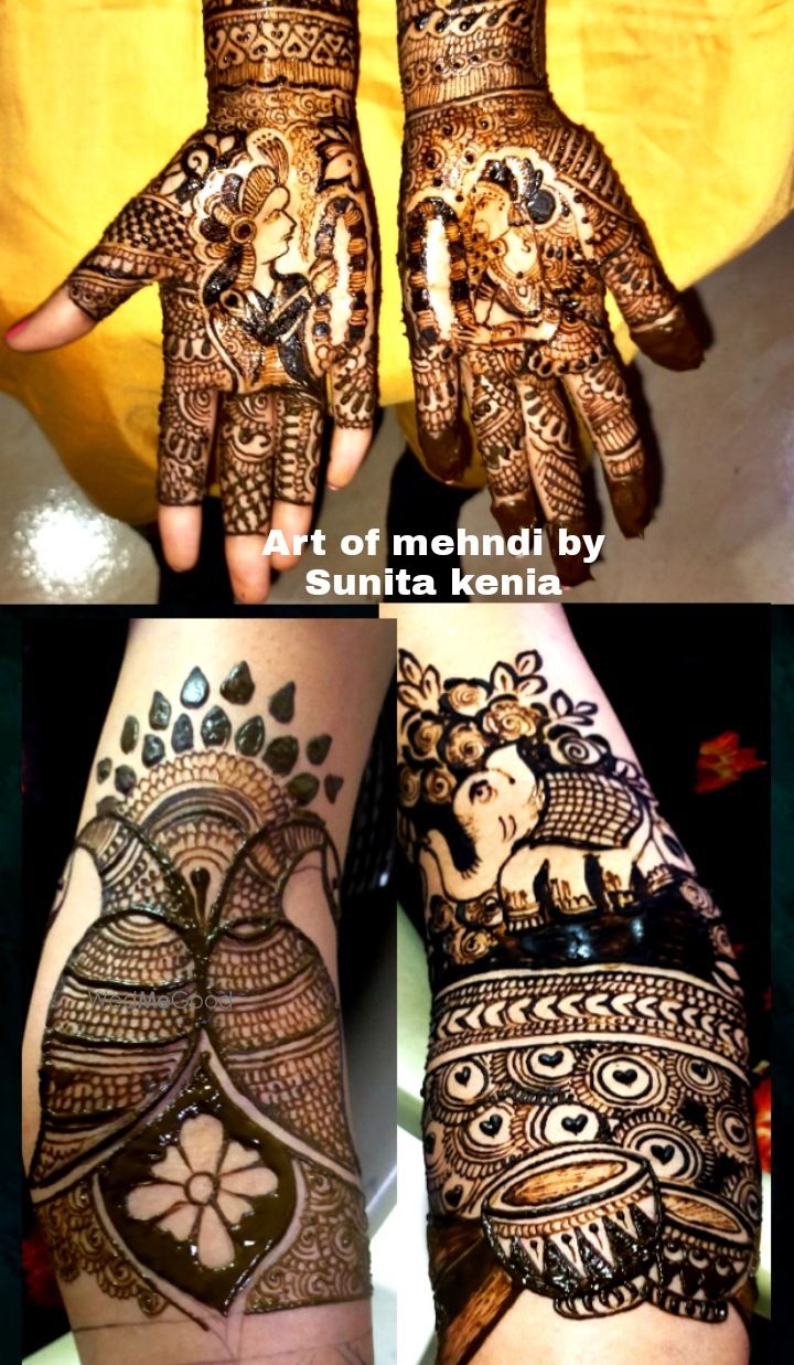 Photo From Bride Kajol's Mehndi - By Art of Mehndi by Sunita Kenia