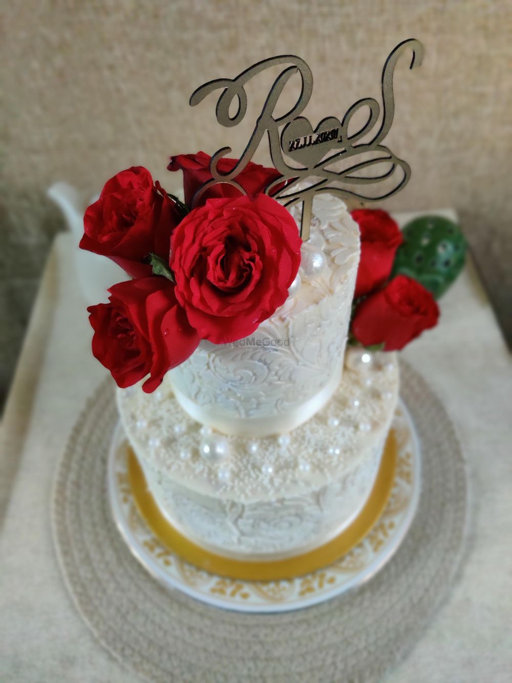 Photo From Vintage white wedding cake - By Nicky's Cafe and Fine Pastries