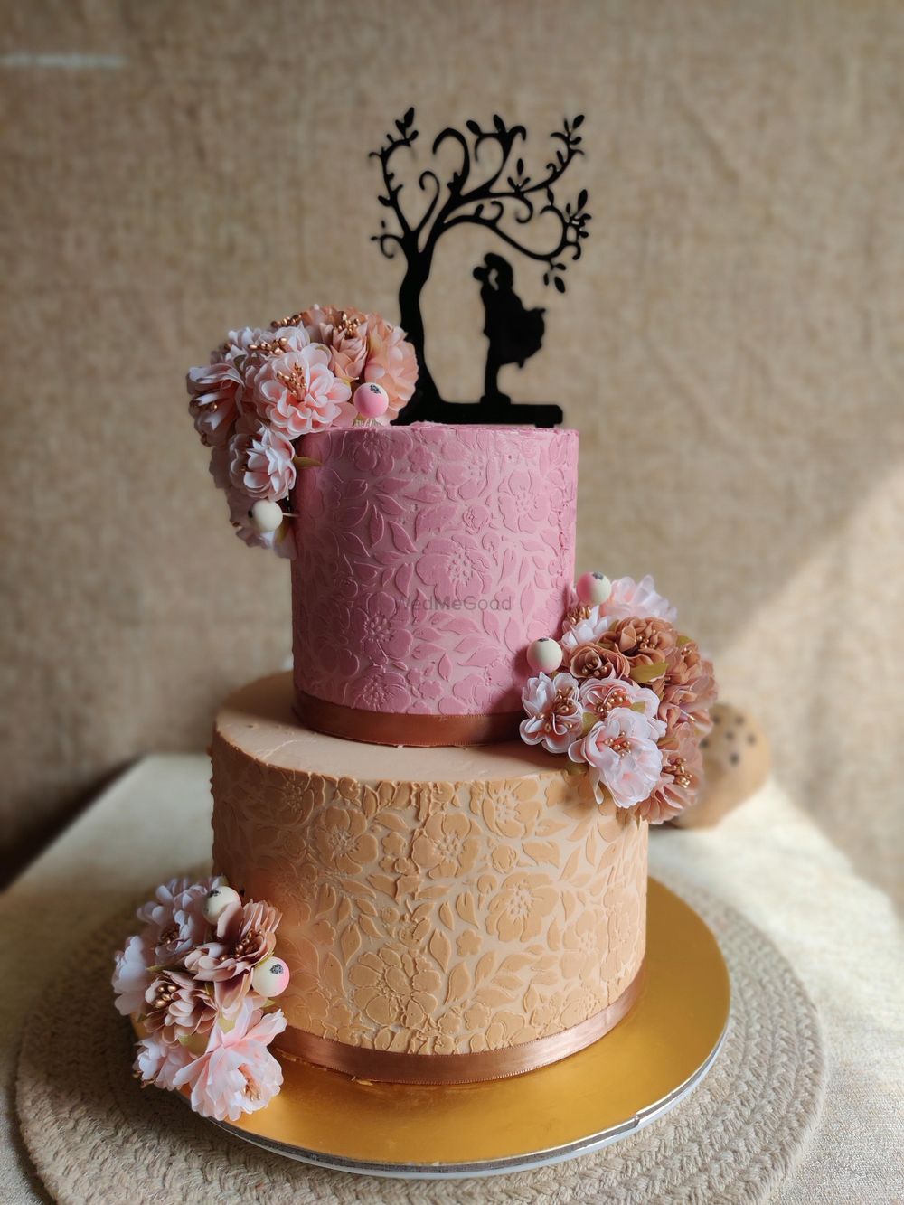 Photo From Dirty Pink and Beige Cake - By Nicky's Cafe and Fine Pastries