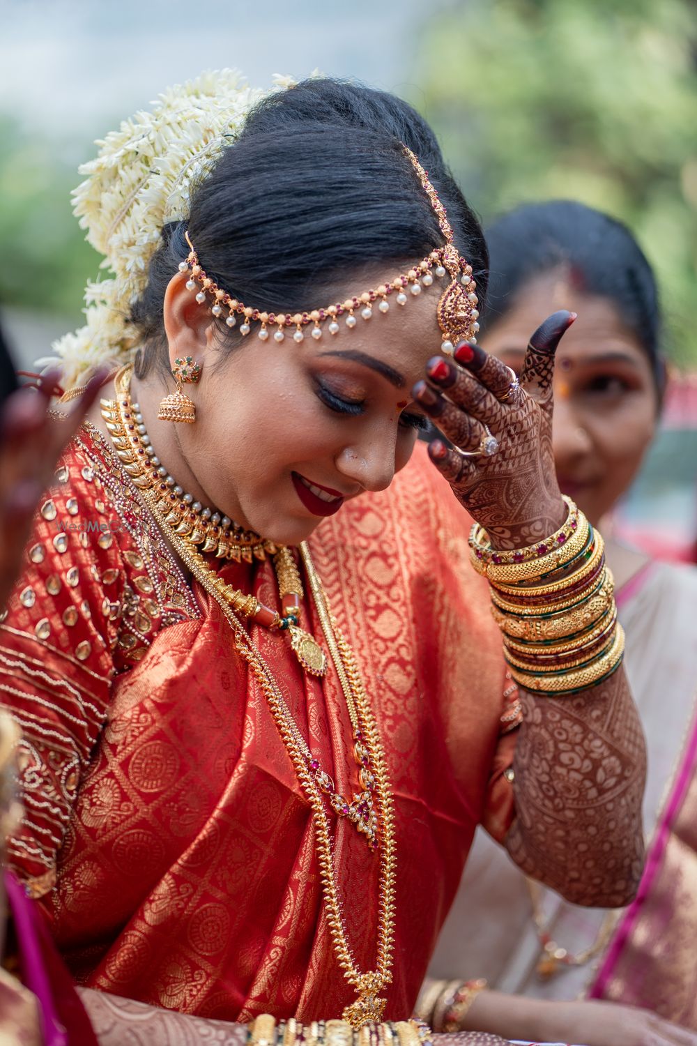 Photo From Mallika' Wedding look - By Sneha SK Makeovers