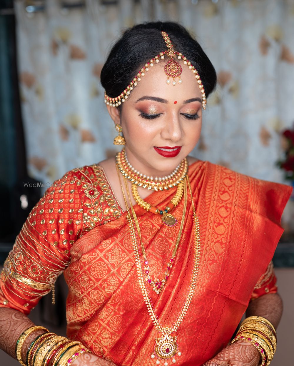 Photo From Mallika' Wedding look - By Sneha SK Makeovers