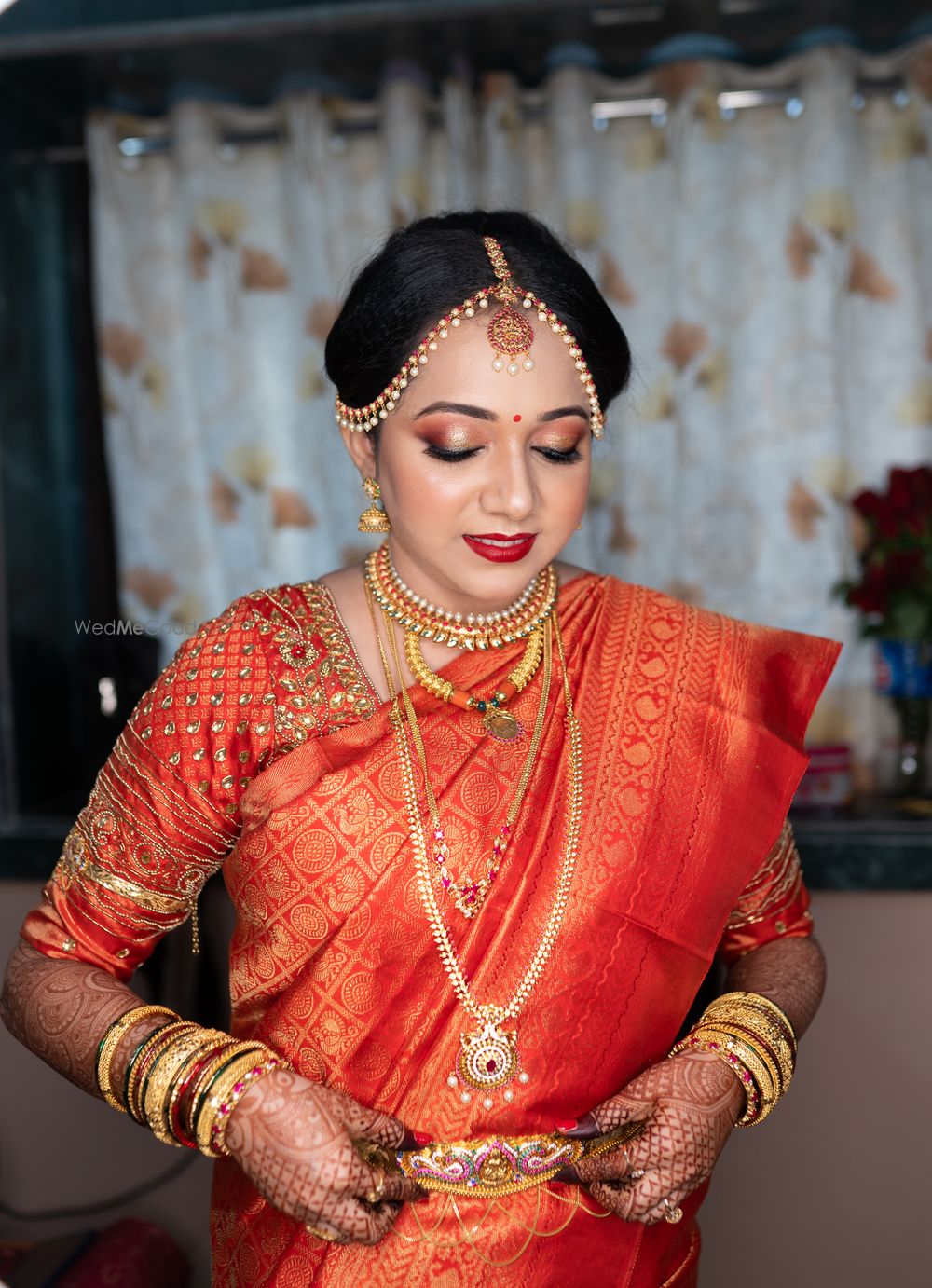 Photo From Mallika' Wedding look - By Sneha SK Makeovers