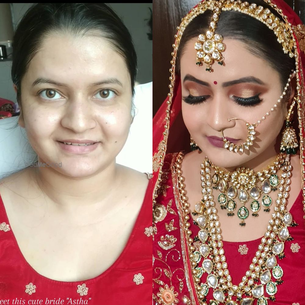 Photo From Astha's beautiful look for her wedding. - By Pretty Looks by Ankita