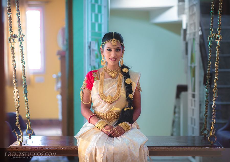 Photo of South Indian bridal saree, kasuvu saree, malayali saree
