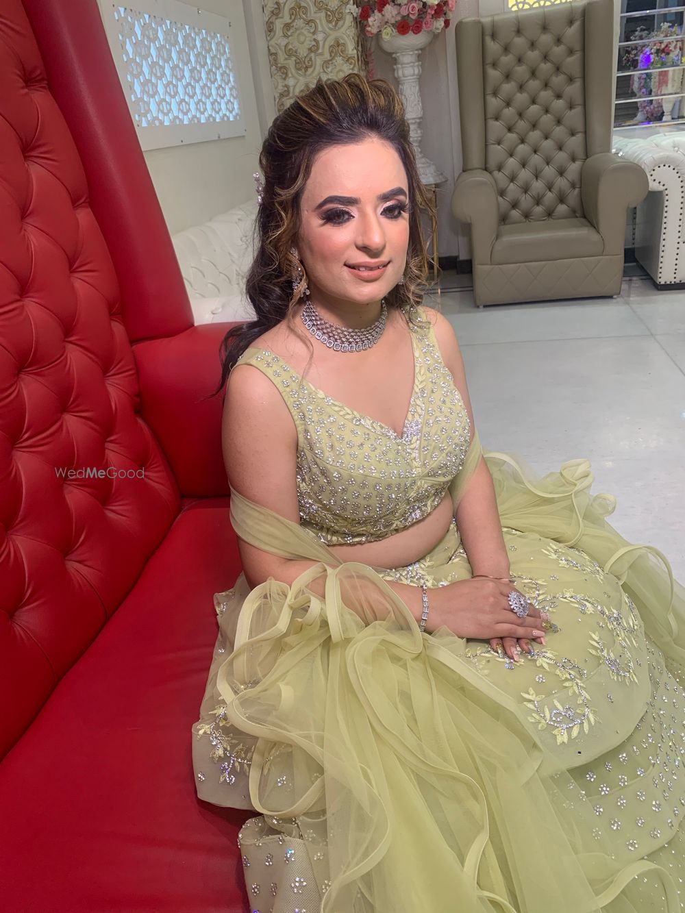 Photo From Mansi Ki Engagement✨ - By Arushi Makeovers